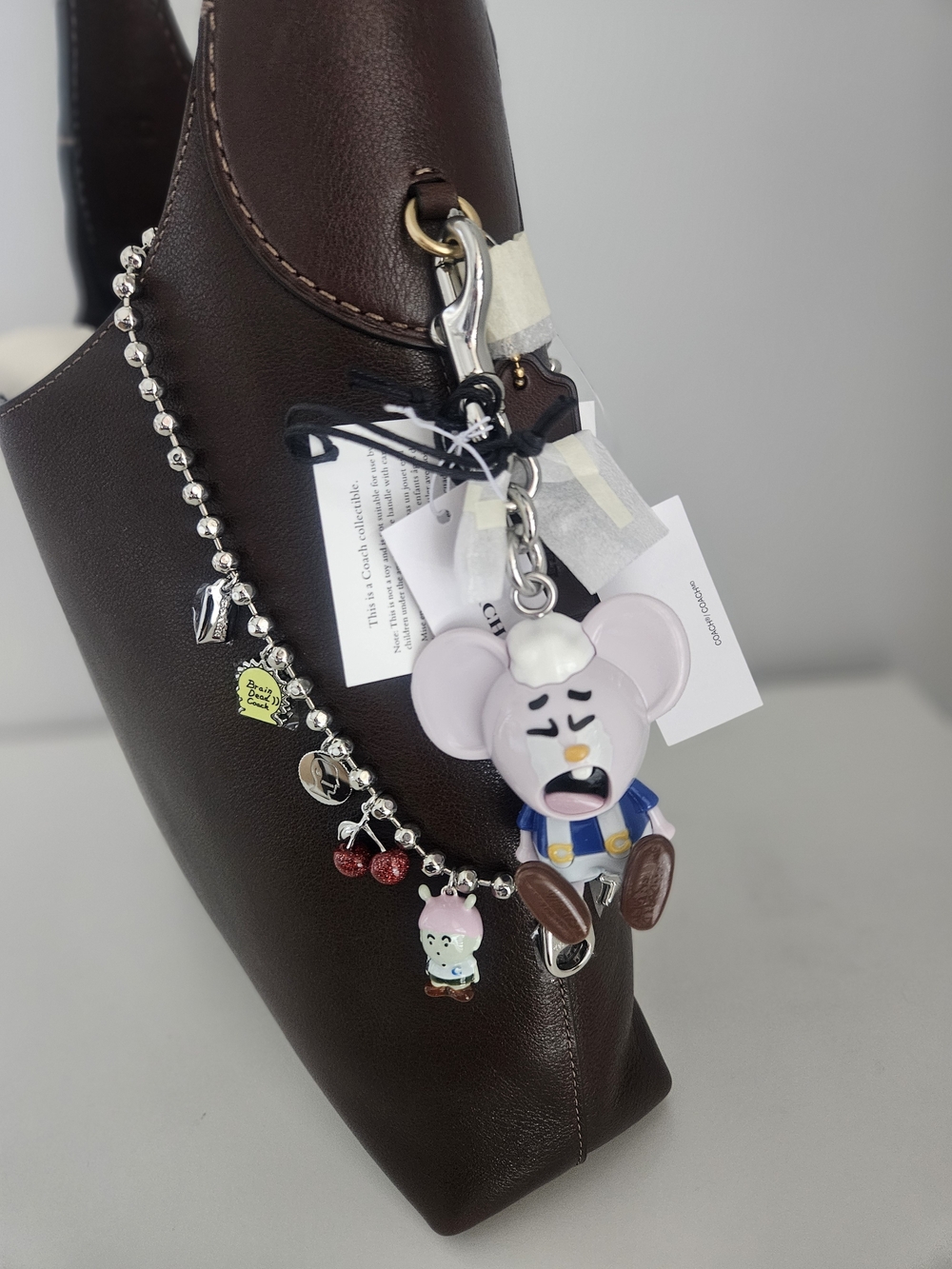Coach X Brain Dead Mouse Character Bag Charm Keychain
